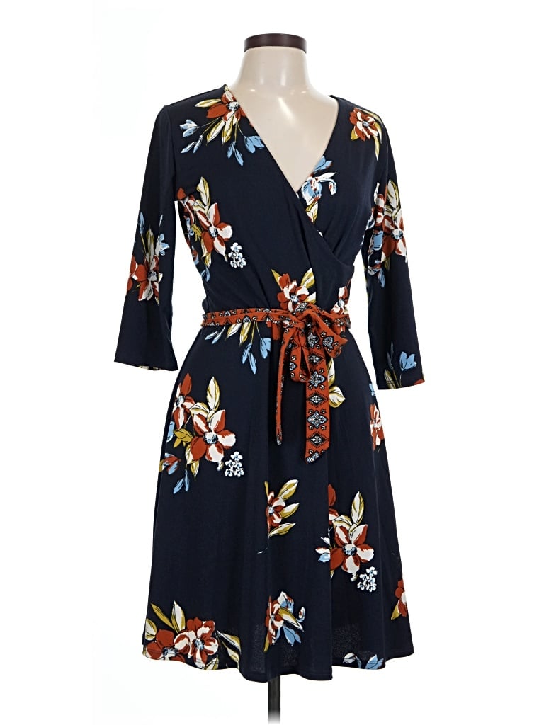 Pre-owned Leota Casual Dress In Blue