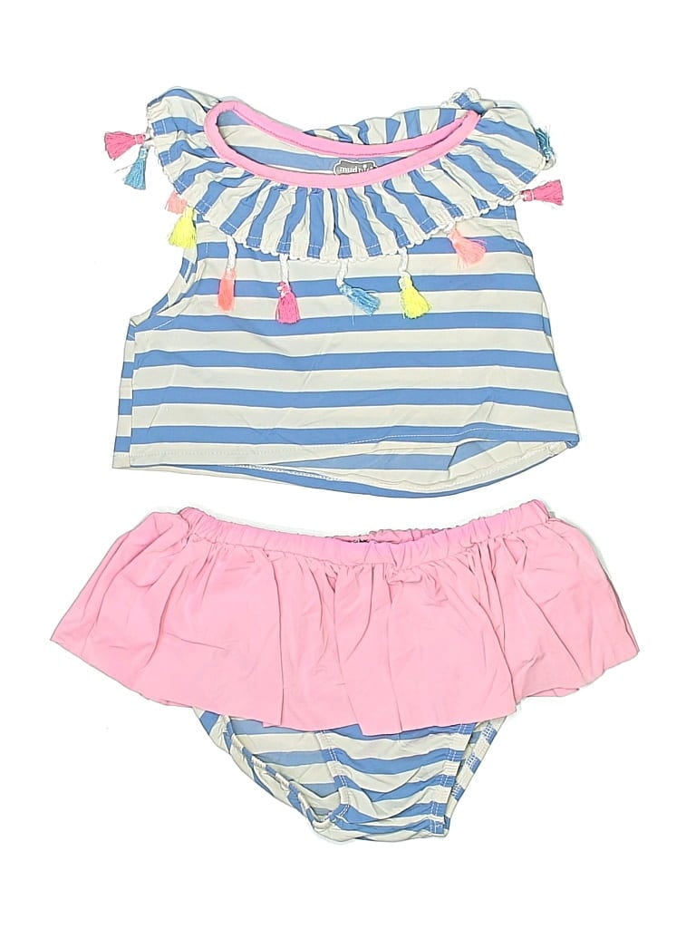 Pre-owned Mud Pie Kids' Two Piece Swimsuit In Pink