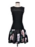 ERIN Erin Fetherston 100% Polyester Graphic Black Cocktail Dress Size 2 - photo 1