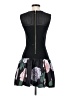 ERIN Erin Fetherston 100% Polyester Graphic Black Cocktail Dress Size 2 - photo 2