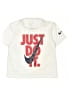 Nike 100% Polyester Ivory Short Sleeve T-Shirt Size 2 - photo 1