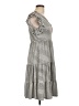 Max Studio Stripes Gray Casual Dress Size L - photo 4