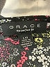 Grace Floral Black Short Sleeve Blouse Size L - photo 7