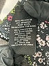 Grace Floral Black Short Sleeve Blouse Size L - photo 8