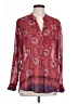 Kut from the Kloth 100% Polyester Paisley Red Long Sleeve Blouse Size L - photo 1