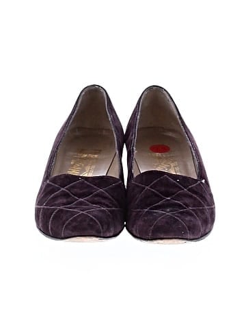 Salvatore Ferragamo vintage velvet kitten heels (view 2)