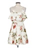 Shein 100% Polyester Floral White Casual Dress Size 4 - photo 2