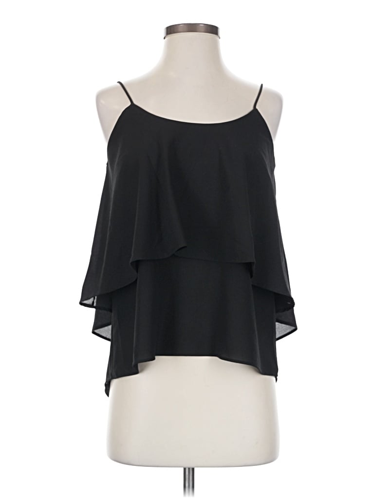 Pre-owned Paper Crane Sleeveless Blouse In Black