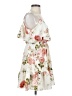 Shein 100% Polyester Floral White Casual Dress Size 4 - photo 4
