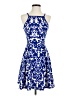 Soprano Print Blue Cocktail Dress Size XS - photo 1