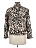 Topshop Animal Print Gold Jacket Size 6 - photo 2