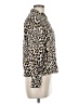 Topshop Animal Print Gold Jacket Size 6 - photo 4