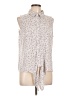 Adrianna Papell Ivory Sleeveless Blouse Size L - photo 1