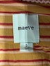 Maeve Stripes Multi Color Orange Long Sleeve Button-Down Shirt Size S - photo 7
