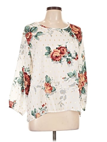 Jon & Anna 3/4 Sleeve Blouse (view 1)