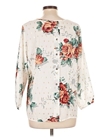 Jon & Anna 3/4 Sleeve Blouse (view 2)