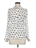 Freebird Print Ivory Long Sleeve Blouse Size M - photo 1