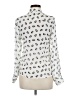 Freebird Print Ivory Long Sleeve Blouse Size M - photo 2