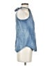 Cloth & Stone Blue Sleeveless Blouse Size XXS - photo 4