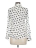 Freebird Animal Print Ivory Long Sleeve Blouse Size L - photo 2