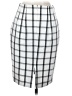 Express Checkered-gingham Gray Casual Skirt Size 2 - photo 2