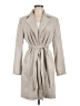 H&M 100% Polyester Gray Trenchcoat Size 6 - photo 1