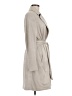 H&M 100% Polyester Gray Trenchcoat Size 6 - photo 4