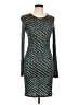 Derek Lam Print Teal Cocktail Dress Size 10 - photo 1