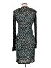Derek Lam Print Teal Cocktail Dress Size 10 - photo 2