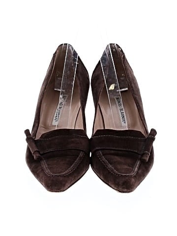 Manolo Blahnik Suede Kitten Heels (view 2)