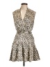 Everly 100% Polyester Animal Print Tan Cocktail Dress Size S - photo 1