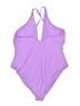 Yitty Solid Purple One Piece Swimsuit Size 3X - photo 2