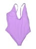 Yitty Solid Purple One Piece Swimsuit Size 3X - photo 1