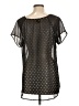 Bobeau 100% Polyester Black Short Sleeve Blouse Size M - photo 2