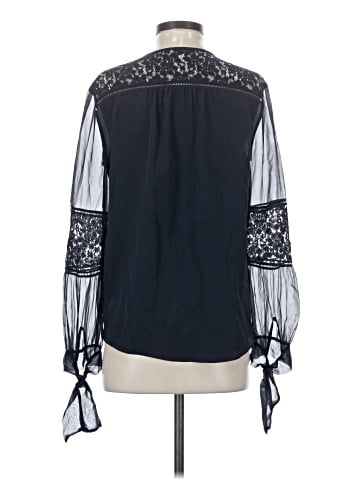 Rebecca Taylor Long Sleeve Silk Top (view 2)