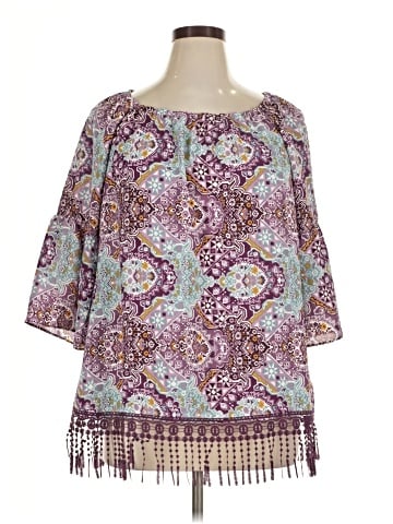 Charming Charlie 3/4 Sleeve Blouse (view 1)