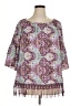 Charming Charlie 100% Polyester Purple 3/4 Sleeve Blouse Size XL - photo 1