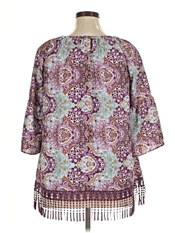 Charming Charlie 3/4 Sleeve Blouse (view 2)