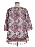 Charming Charlie 100% Polyester Purple 3/4 Sleeve Blouse Size XL - photo 2