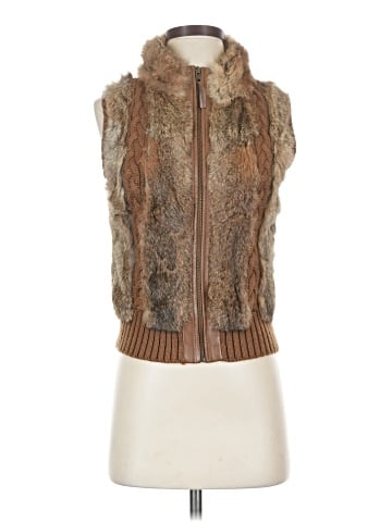 BCBGMAXAZRIA Faux Fur Vest (view 1)