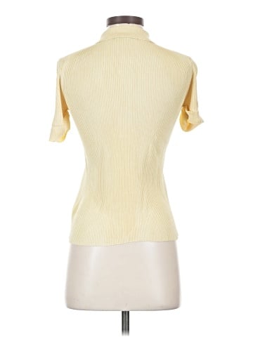 DKNY Short Sleeve Silk Top (view 2)