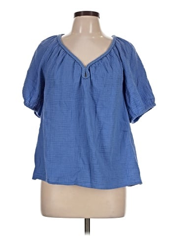 J.Crew Factory Store Short Sleeve Blouse (view 1)