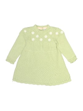 cupcakes and cashmere green dress Cupcakes and Cashmere Green Girls Embroidered Ruffle Strap Dress Sz 4T