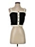 Aqua 100% Polyester Black Sleeveless Top Size S - photo 1