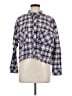 BDG 100% Cotton Plaid Blue Long Sleeve Button-Down Shirt Size M - photo 1