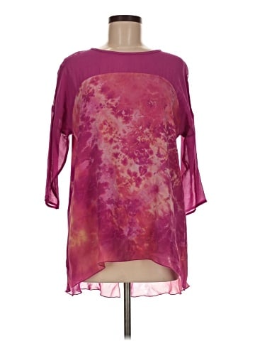 Assorted Brands 3/4 Sleeve Silk Top (view 1)