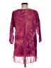 Assorted Brands 100% Silk Purple 3/4 Sleeve Silk Top Size M - photo 2