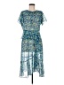 Julio 100% Polyester Paisley Blue Casual Dress Size 6 - photo 1