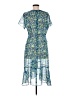 Julio 100% Polyester Paisley Blue Casual Dress Size 6 - photo 2