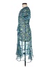 Julio 100% Polyester Paisley Blue Casual Dress Size 6 - photo 5